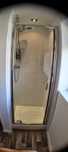 Shower cubicle installation in Ewloe